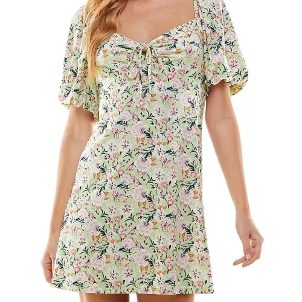 Floral Puff Sleeve Dress